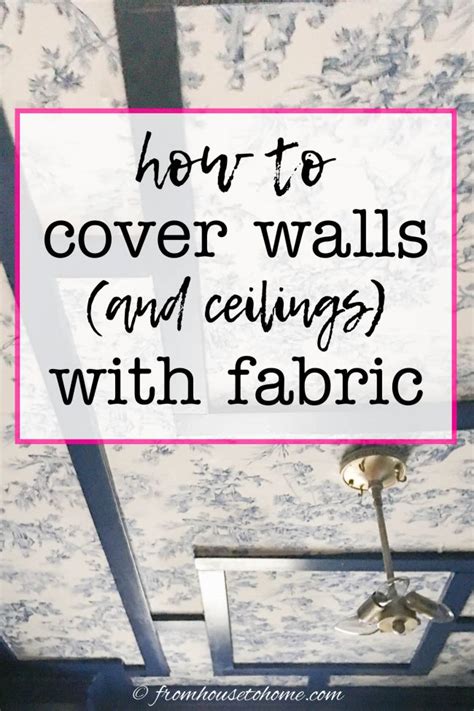 how to attach metal fabric to walls|best way to cover walls with fabric.